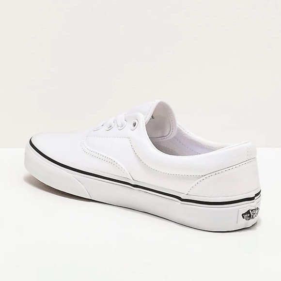 Vans Era True White Canvas Unisex Low Profile Skate Shoes Size W8/M6.5 - Picture 3 of 15